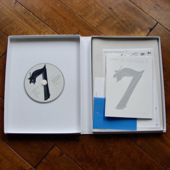 BTS Map Of The Soul 7 Version 2 CD Excellent Box Set Posters Stickers NEW - Picture 3 of 9
